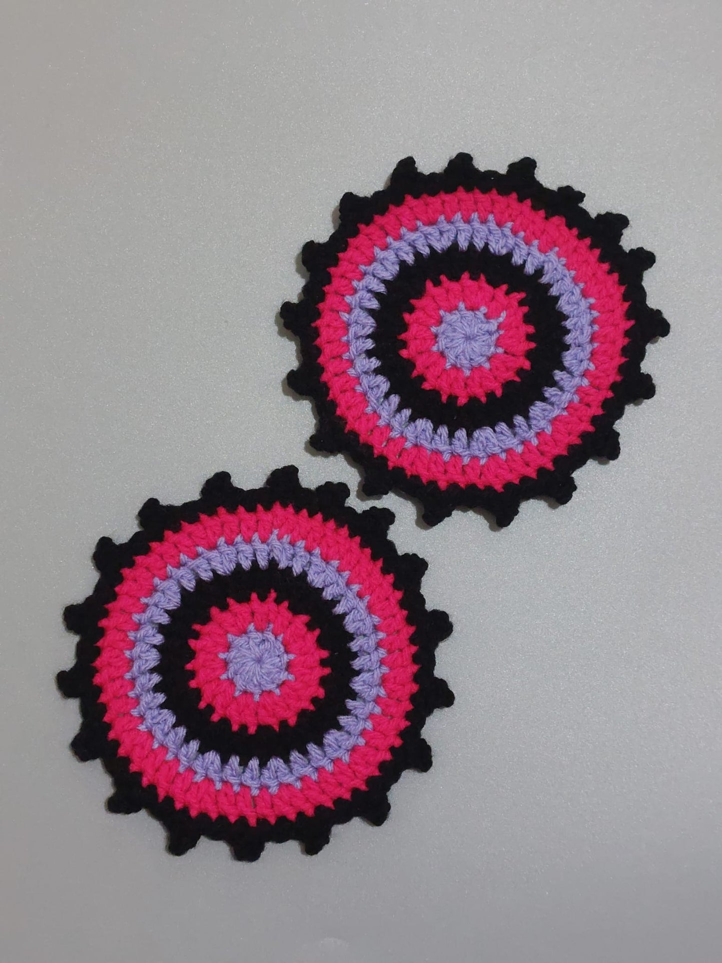 Crochet Picot Coaster Set