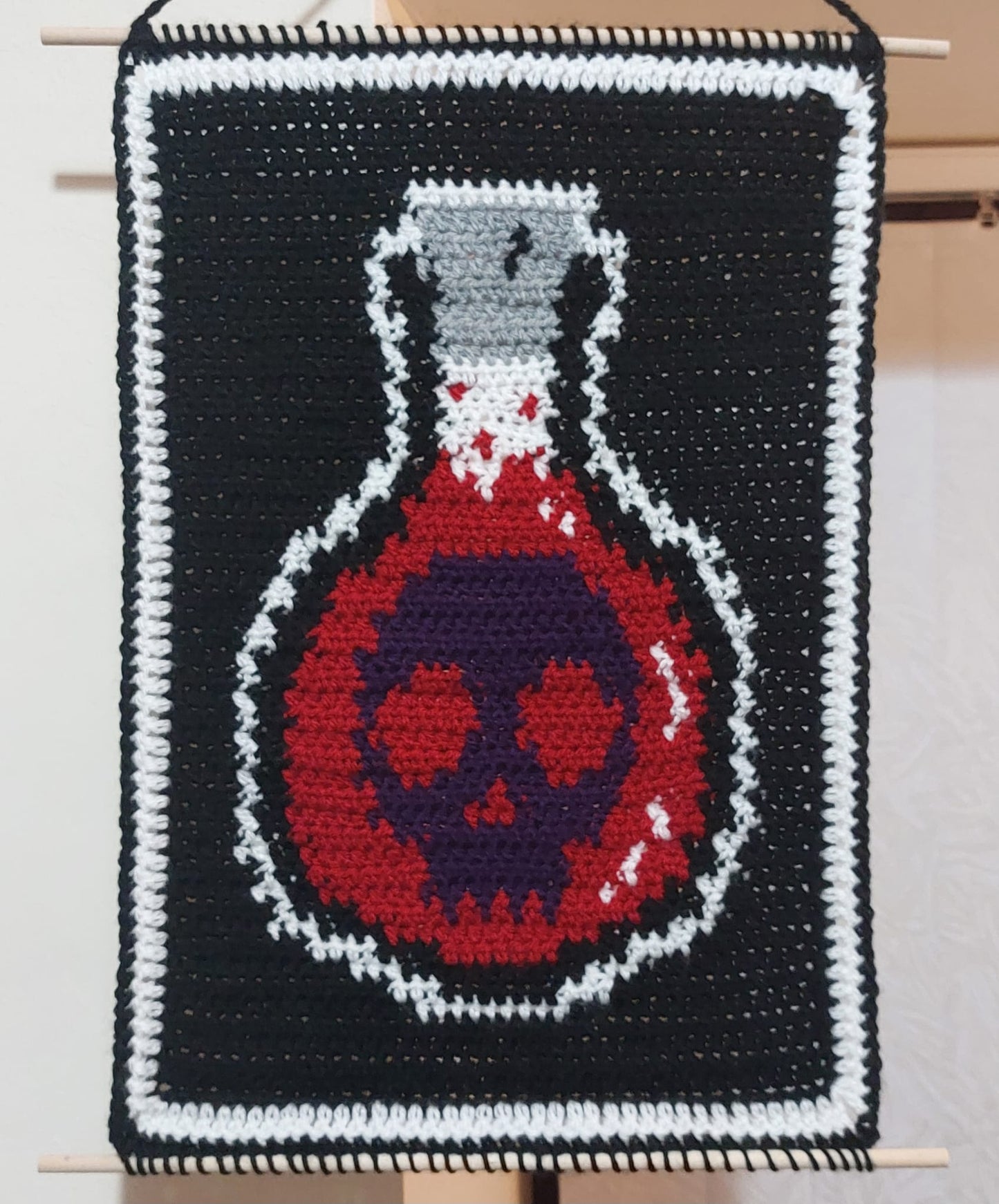 Skull Potion Tapestry Crochet Pattern