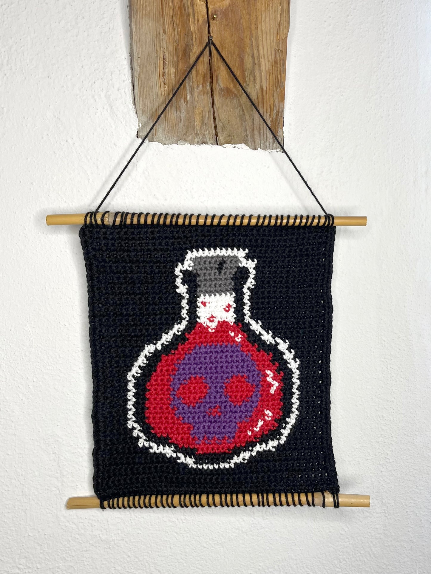 Skull Potion Tapestry Crochet Pattern