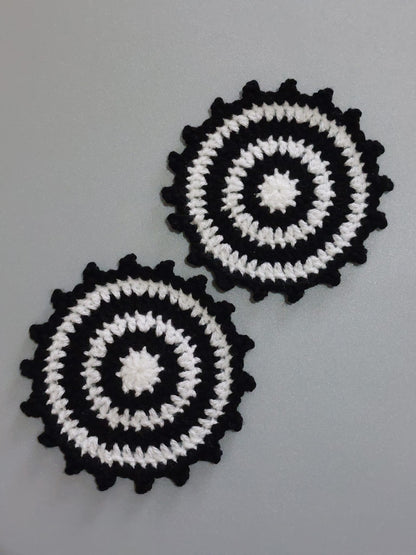 Crochet Picot Coaster Set
