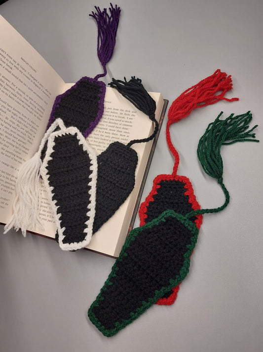 Crochet Coffin Bookmark