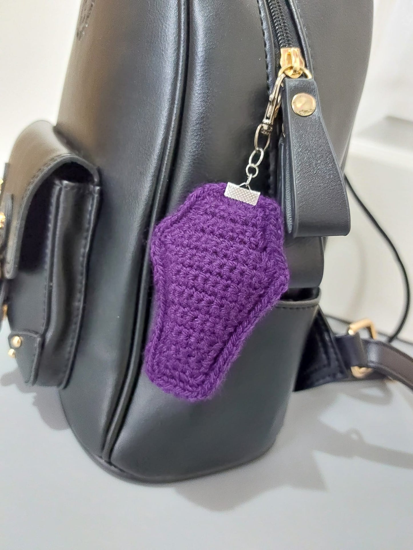 Crochet Coffin Keyring