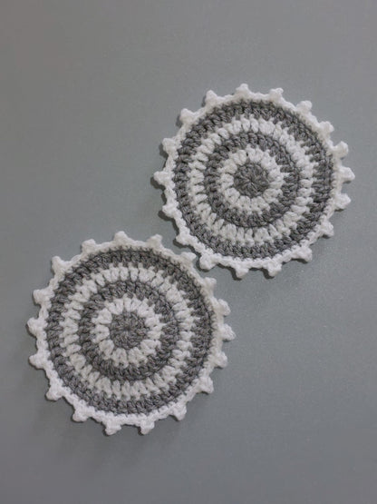 Crochet Picot Coaster Set