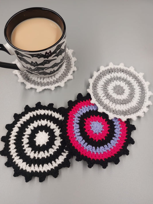 Crochet Picot Coaster Set