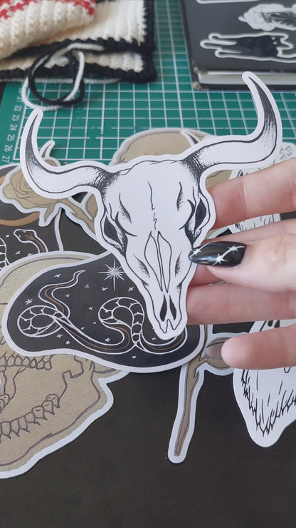 Longhorn Bull Sticker